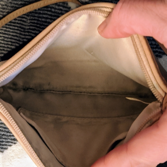 Coach Coated Canvas Tan Wristlet - Picture 9 of 11